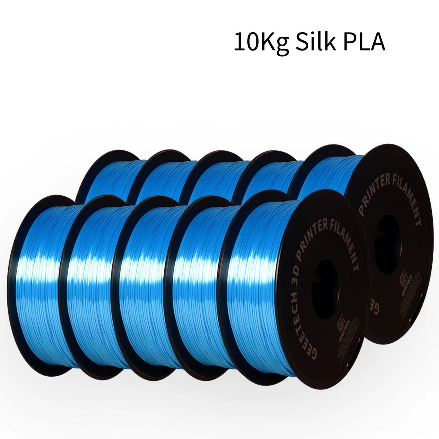 GEEETECH 10Kg 3d Silk PLA Filament 1.75mm Spool Wire For 3D Printer Material,Safety, Vacuum packaging - NV LIQUIDATION LLC