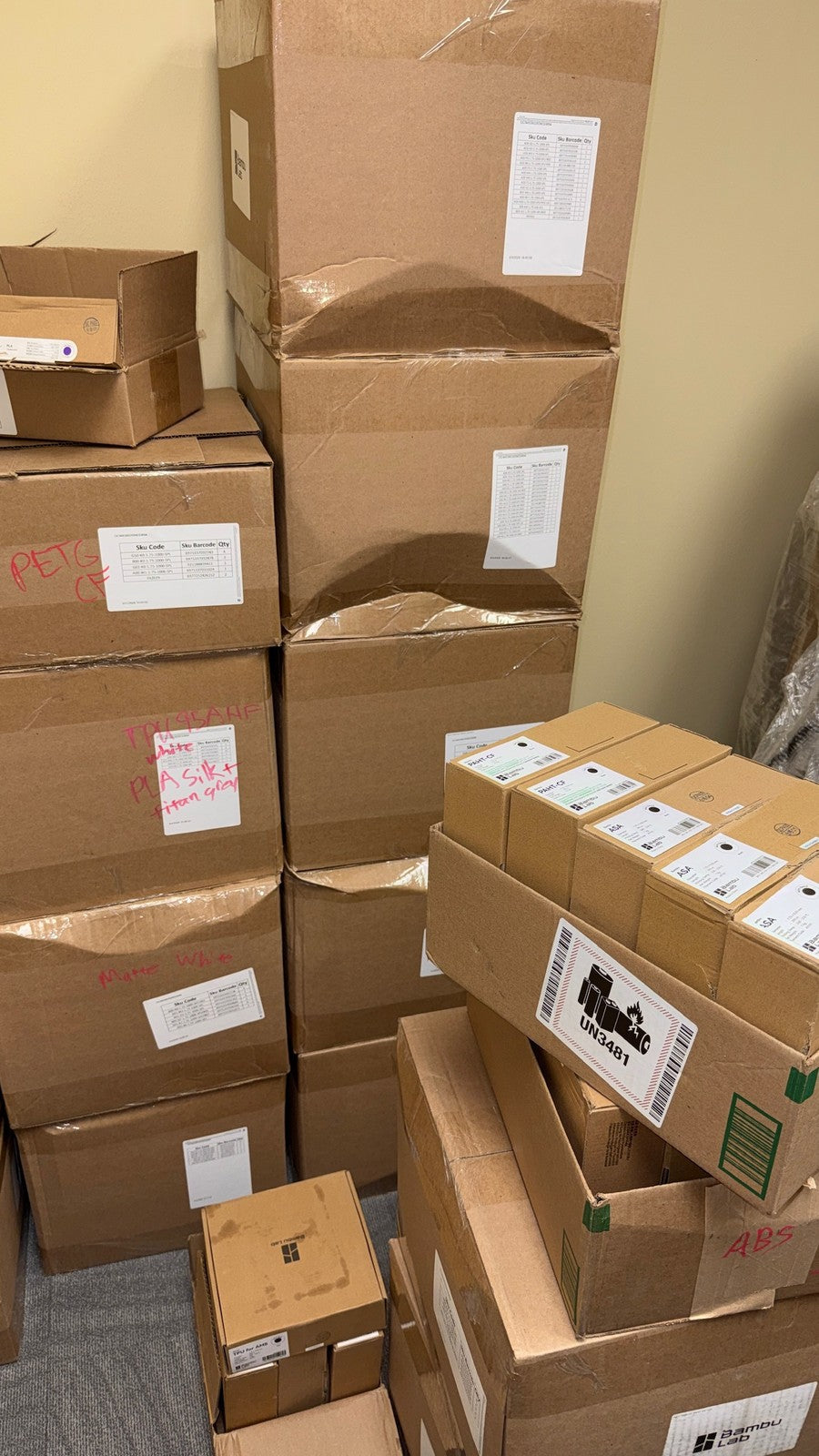 Lot of 10kg Bambu Lab Filament【Bulk Lot Deal】Assorted - All Types Colors