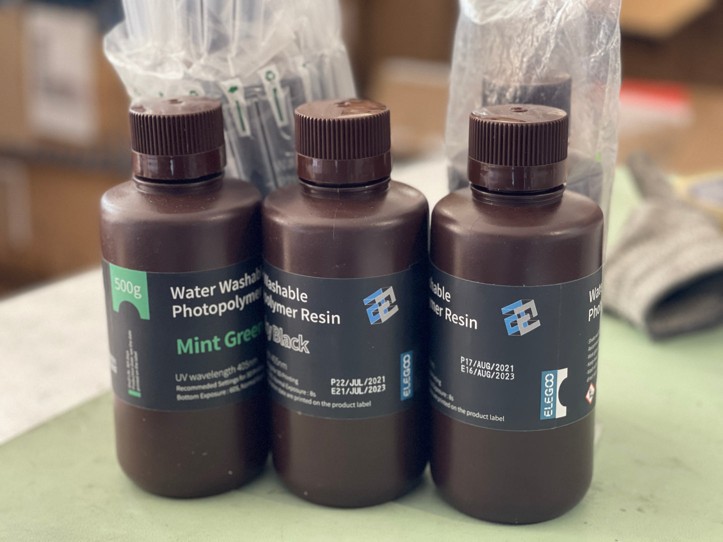 【Bulk Deal】Elegoo Standard / Water Washable Resin 405nm UV DLP MSLA 3D Printers
