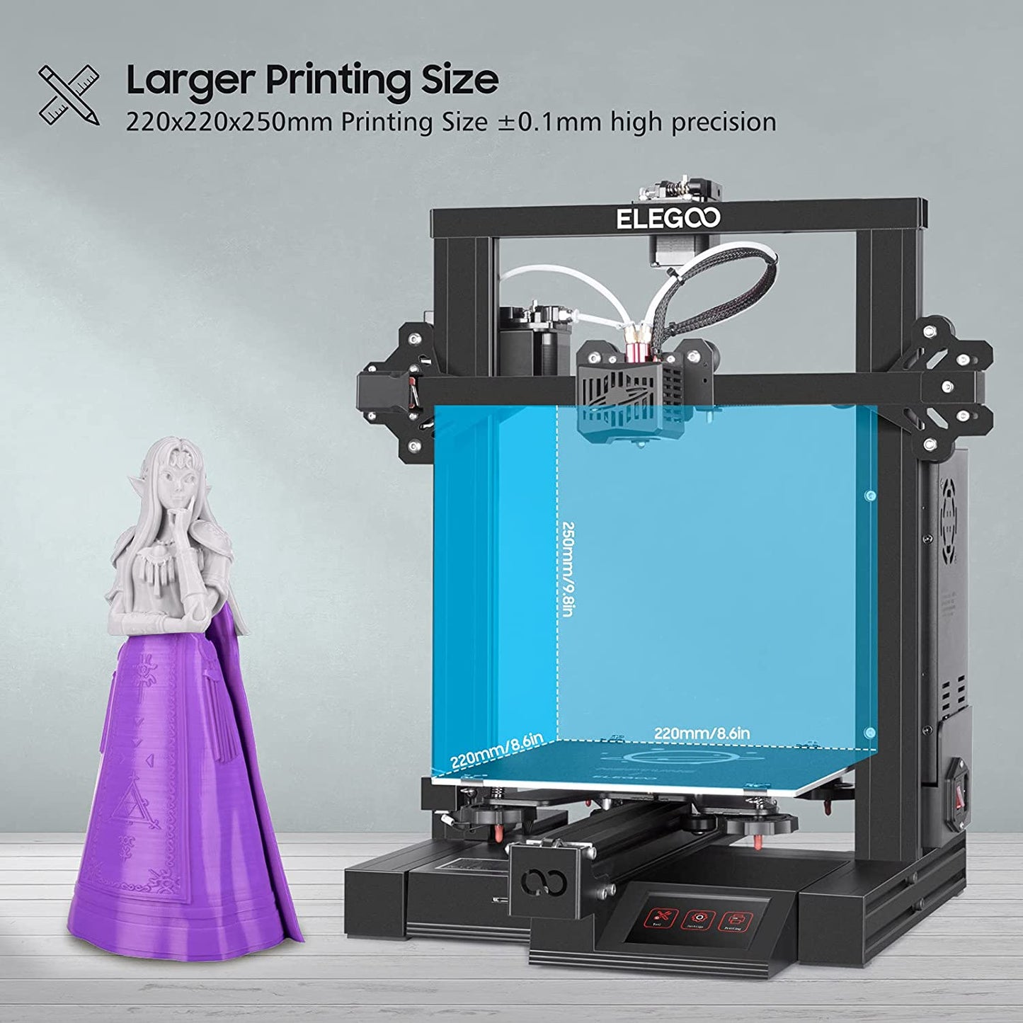 Elegoo Neptune 2 - Filament Detector, Touch screen, ARM 4-Core Beats Ender3 V2 - GreatDealsNV.com