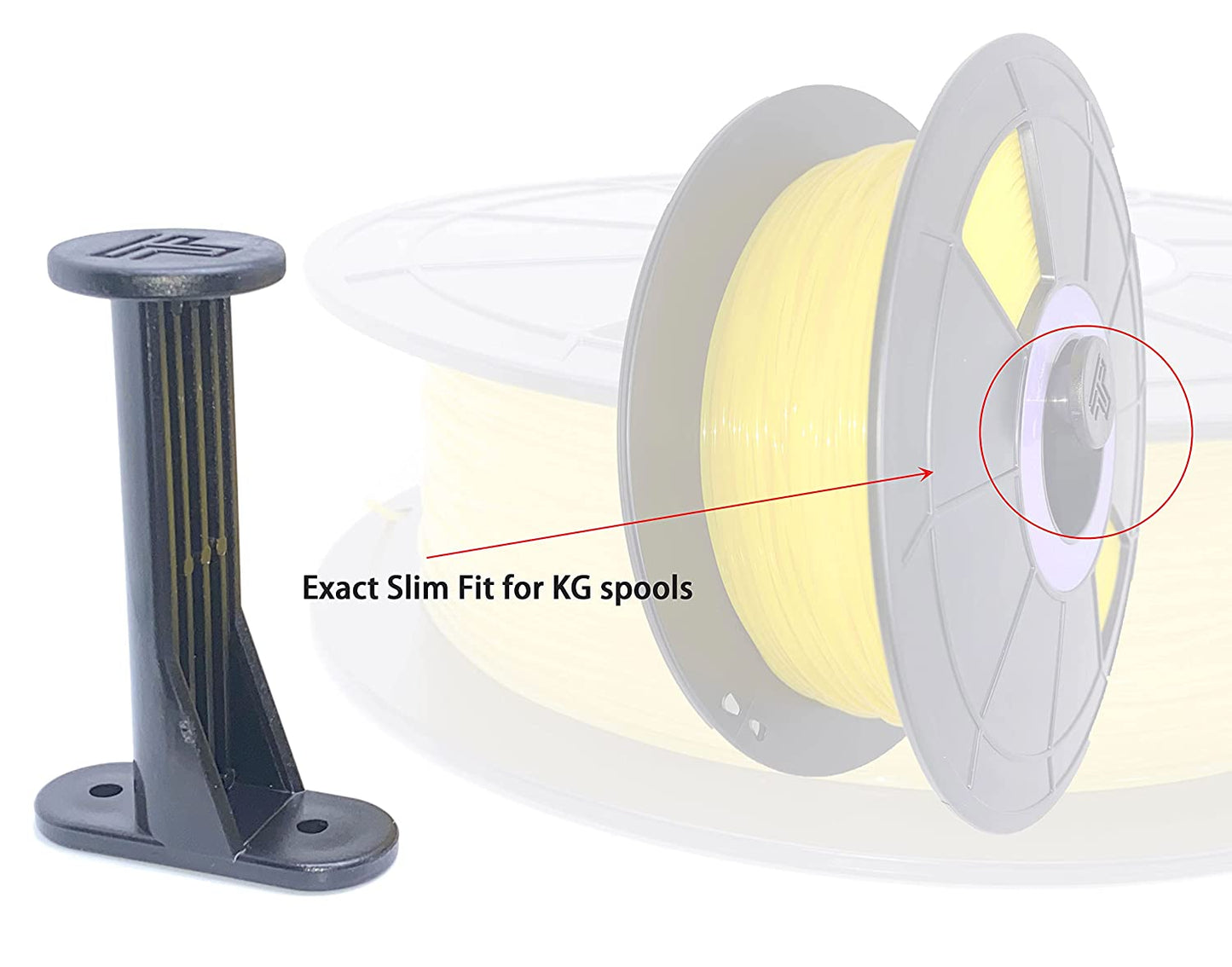 Nozzle Wrench Spanner + Mini Spool Holder, Rack for 1 KG Printing Filament spools - Frame-Attachable Mini KG Spool Holder + Universal Nozzle Spanner (1 x Set) - GreatDealsNV.com