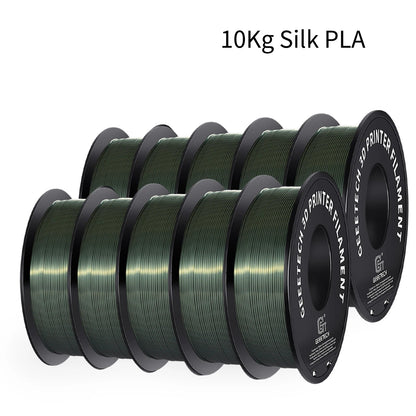 GEEETECH 10Kg 3d Silk PLA Filament 1.75mm Spool Wire For 3D Printer Material,Safety, Vacuum packaging - NV LIQUIDATION LLC