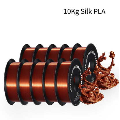 GEEETECH 10Kg 3d Silk PLA Filament 1.75mm Spool Wire For 3D Printer Material,Safety, Vacuum packaging - NV LIQUIDATION LLC