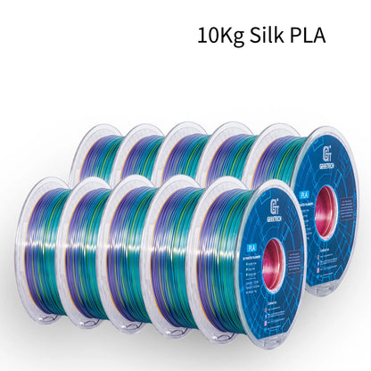 GEEETECH 10Kg 3d Silk PLA Filament 1.75mm Spool Wire For 3D Printer Material,Safety, Vacuum packaging - NV LIQUIDATION LLC