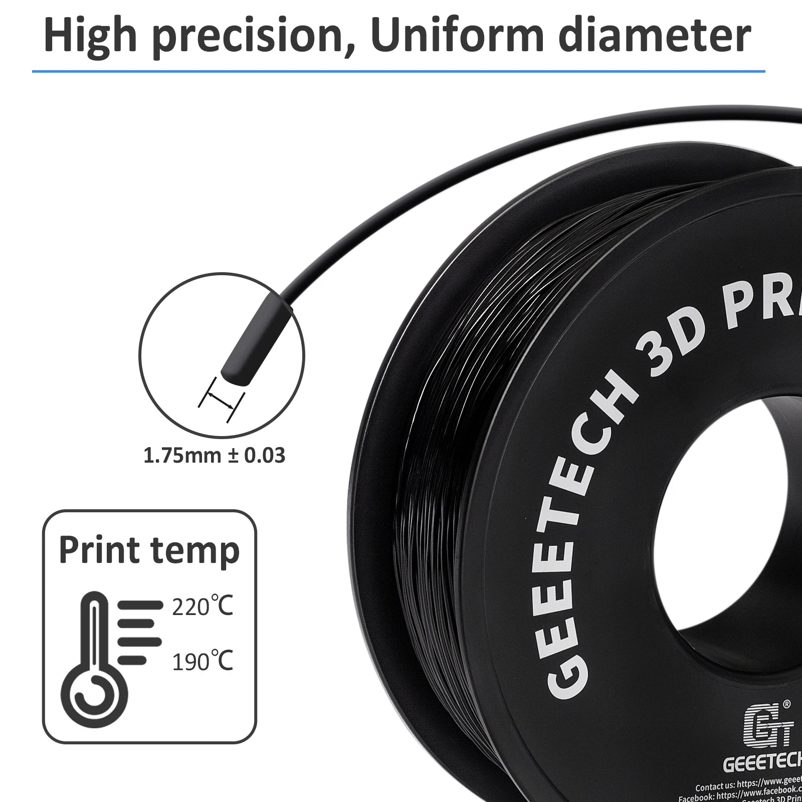 GEEETECH 10Kg TPU 1kg/2LBS Spool 1.75mm Vacuum Sealed 95A - NV LIQUIDATION LLC