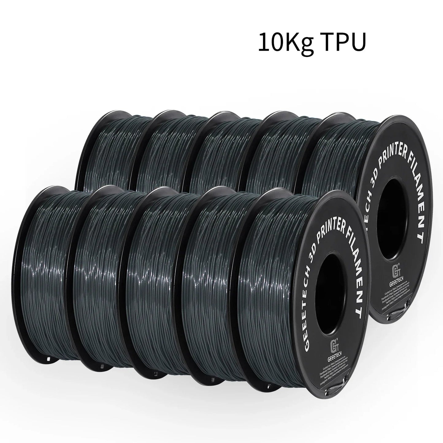 GEEETECH 10Kg TPU 1kg/2LBS Spool 1.75mm Vacuum Sealed 95A - NV LIQUIDATION LLC