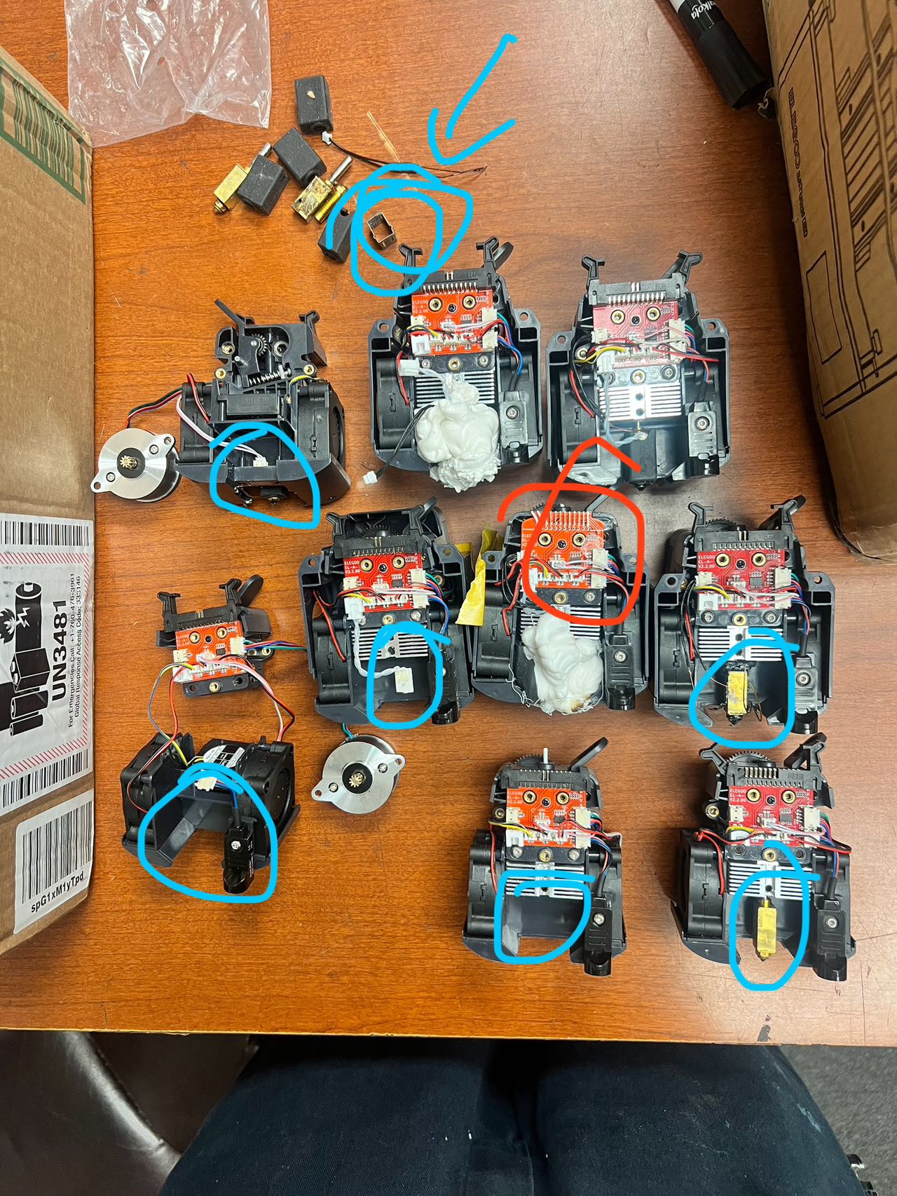 Replacement parts for ELEGOO Neptune Series 3D printers [Stripped Parts Hardware] - NV LIQUIDATION LLC