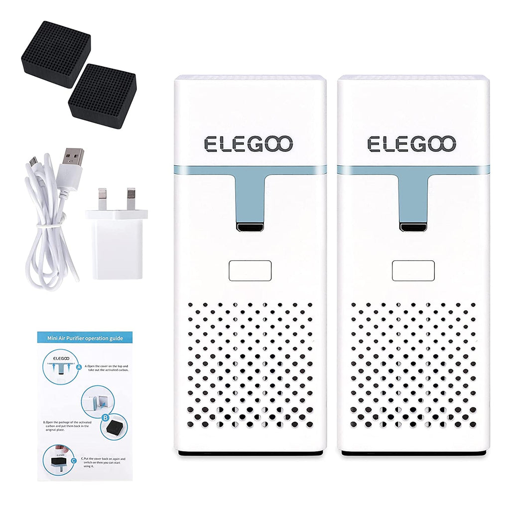 2-Pack USB-Rechargeable Air Filter for Elegoo AnycubIc Creality Resin 3D printers - GreatDealsNV.com