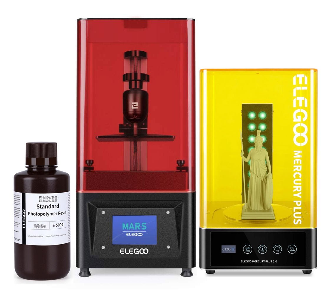 3-Step 【Super Combo】 ELEGOO Resin 3D Printer Washing Curing Most Complete Set - Elegoo Saturn Mars Beats Anycubic Creality - Pour Resin and Print! - NV LIQUIDATION LLC