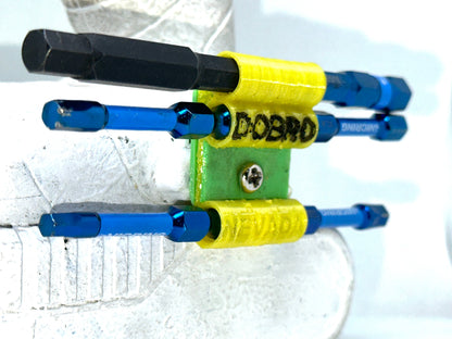 DOBRO Drill Impact Driver Drill Bit Holder - Holds 6 x Regular OR 3 x XL Over-sized Hex Bits on Drill - NV LIQUIDATION LLC