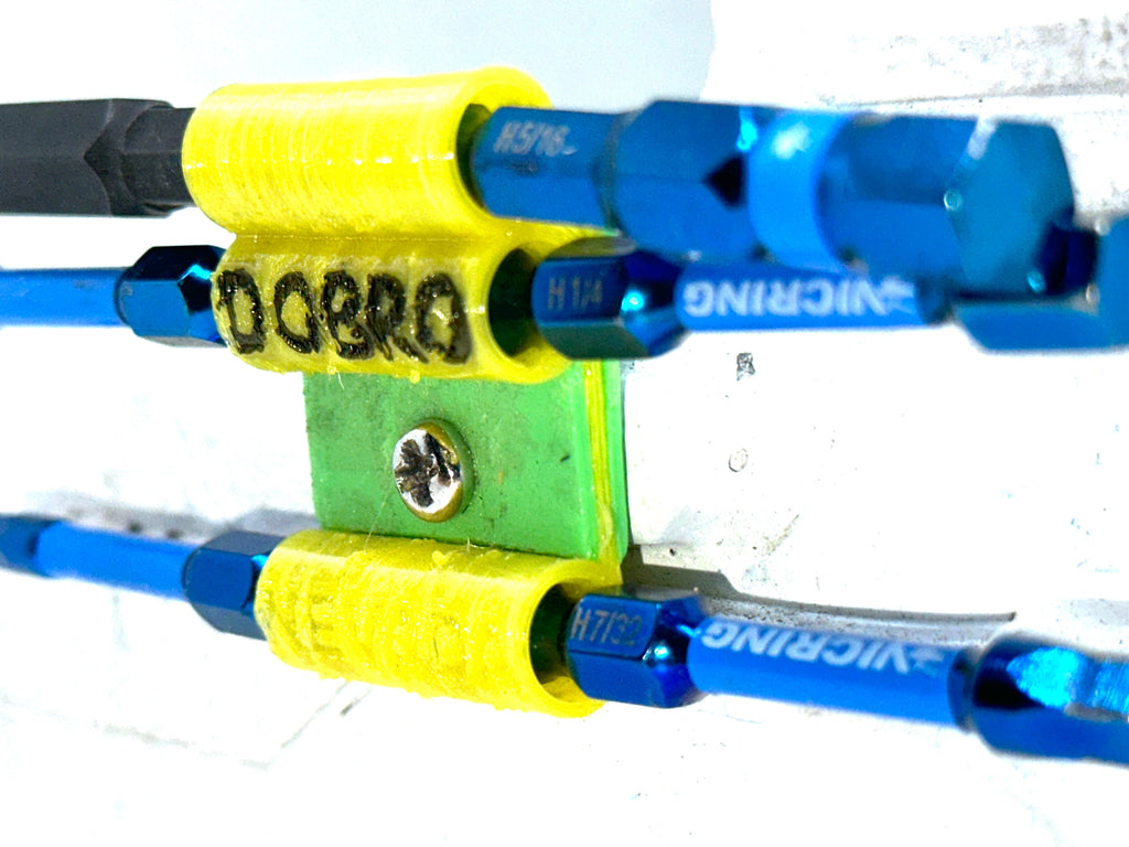 DOBRO Drill Impact Driver Drill Bit Holder - Holds 6 x Regular OR 3 x XL Over-sized Hex Bits on Drill - NV LIQUIDATION LLC