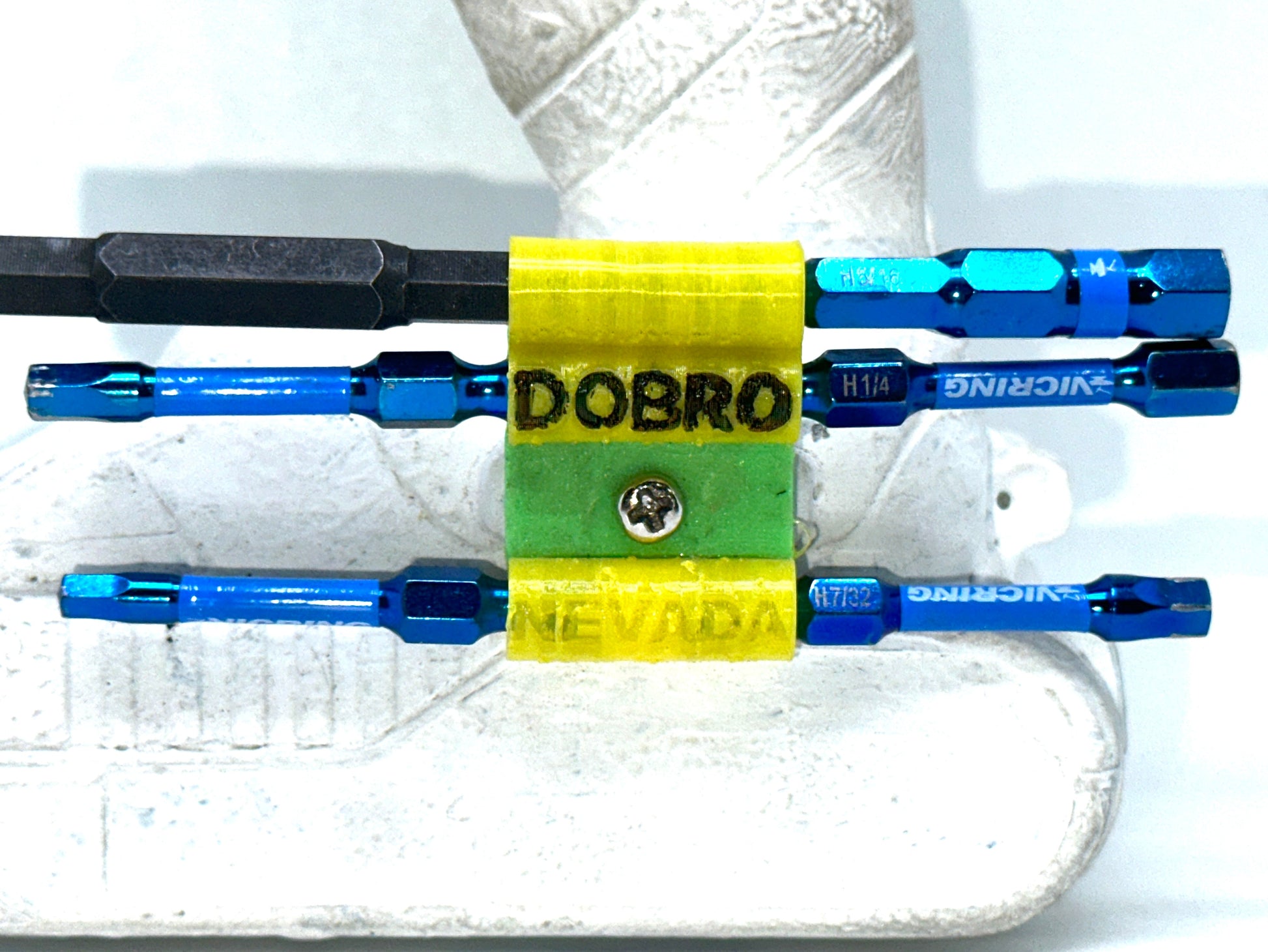 DOBRO Drill Impact Driver Drill Bit Holder - Holds 6 x Regular OR 3 x XL Over-sized Hex Bits on Drill - NV LIQUIDATION LLC
