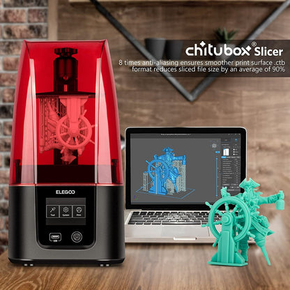 Elegoo Mar 3 - Crystal Clear 4K SLA 3D Printer PERFECT for Craft Work, Dentist milling [Pre-Owned] - GreatDealsNV.com