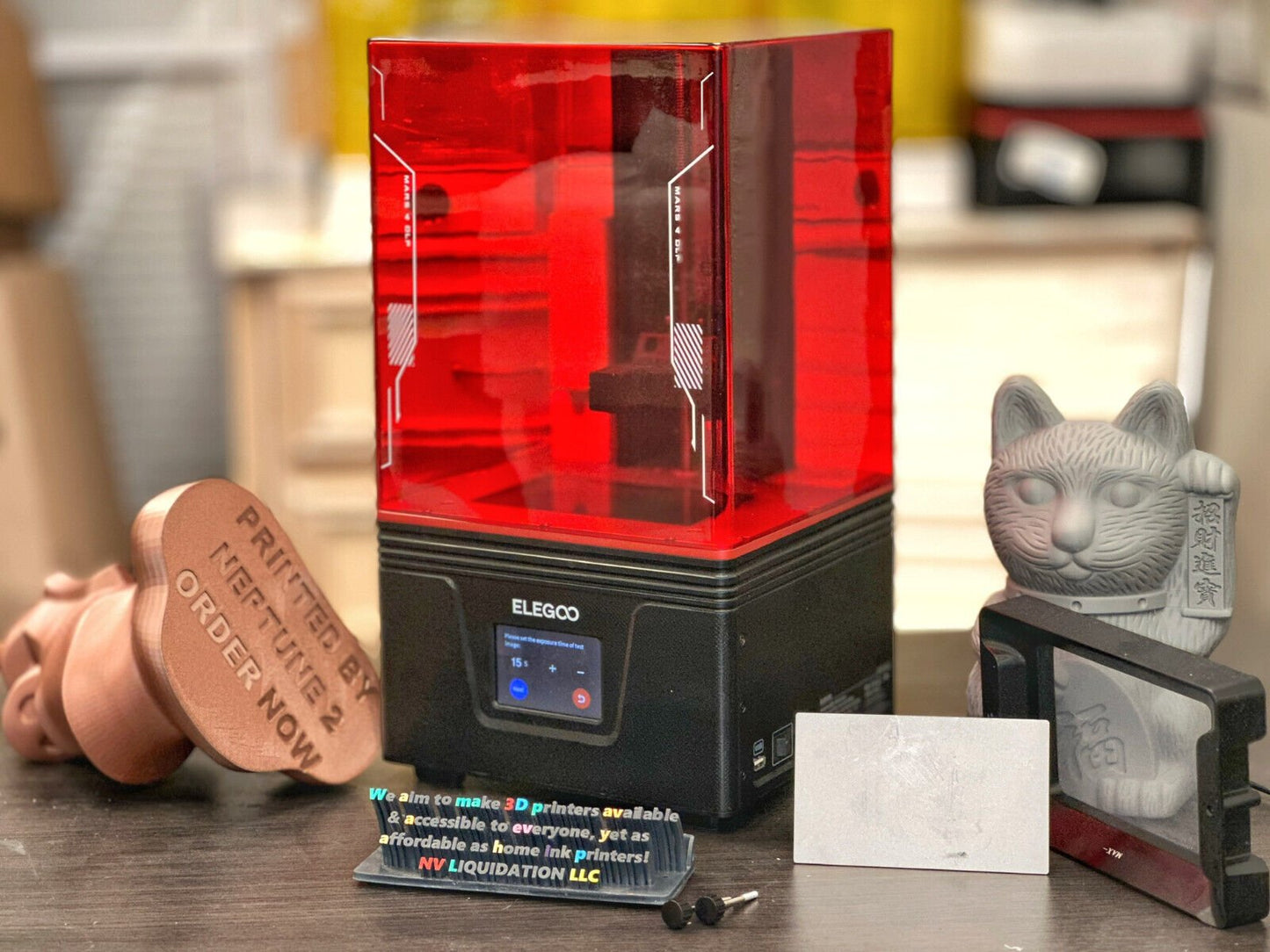 Elegoo Mars 4 Series Max, Ultra, DLP Resin 3D Printer 2K 6k 9k Resolution Beats AnyCubic Photon Series - NV LIQUIDATION LLC