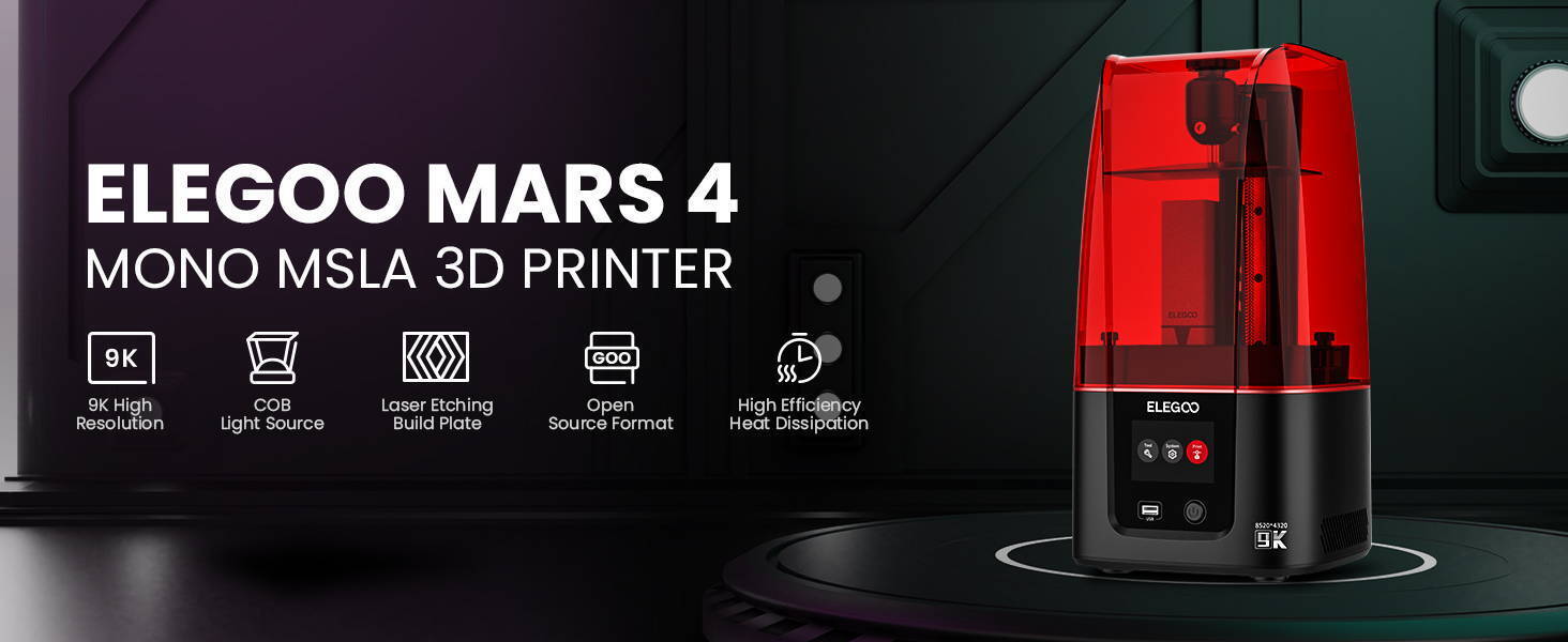 Elegoo Mars 3 (PRO) Ultra 4K #1 Sold Resin 3D Printer Beats Mono 4K