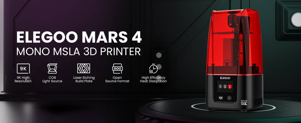 Elegoo Mars 4 Series Max, Ultra, DLP Resin 3D Printer 2K 6k 9k Resolution Beats AnyCubic Photon Series - NV LIQUIDATION LLC