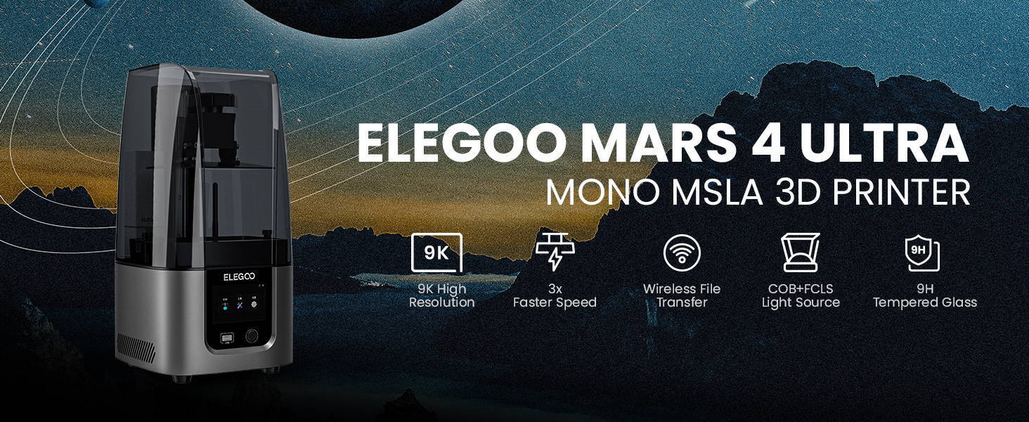 ELEGOO Mars 4 DLP Resin 3D Printer – ELEGOO Official