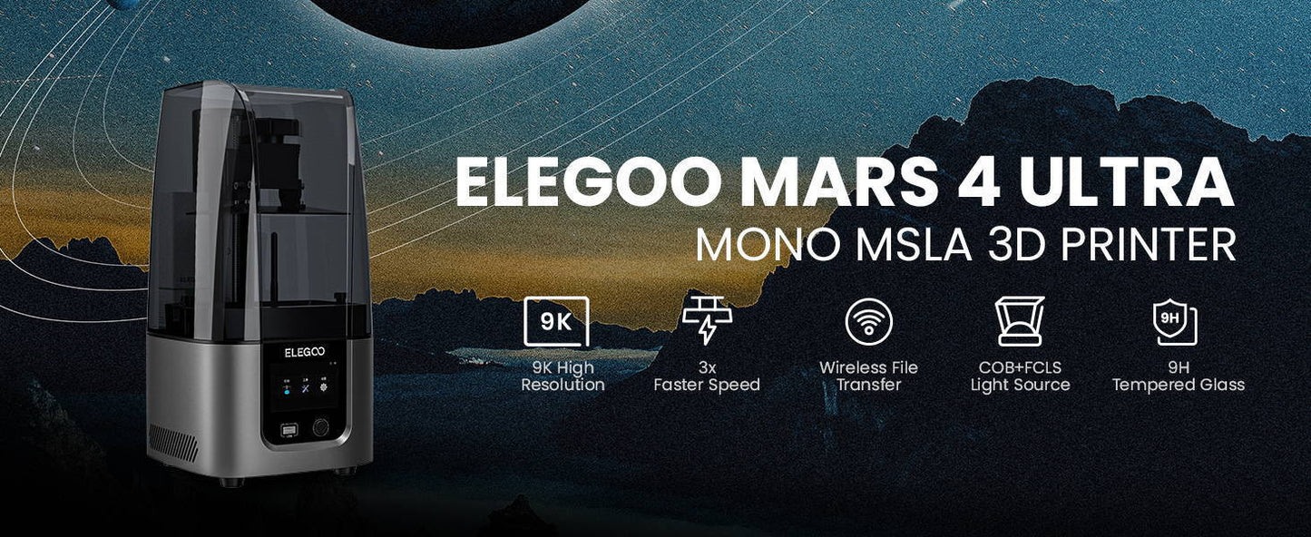 Elegoo Mars 4 Series Max, Ultra, DLP Resin 3D Printer 2K 6k 9k Resolution Beats AnyCubic Photon Series - NV LIQUIDATION LLC