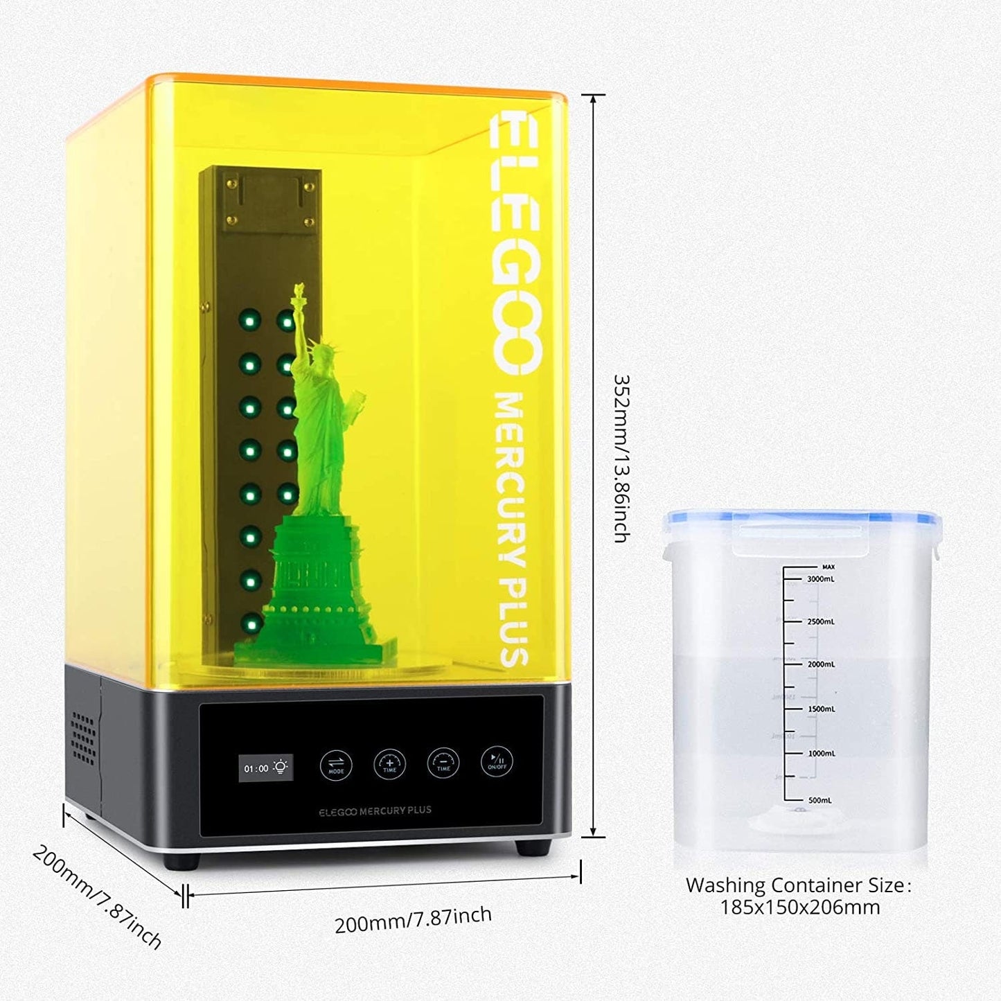 ELEGOO Mercury Plus 2-in-1 Washing and Curing Station 【Full Kit】 Resin Cleaning & Curing - GreatDealsNV.com