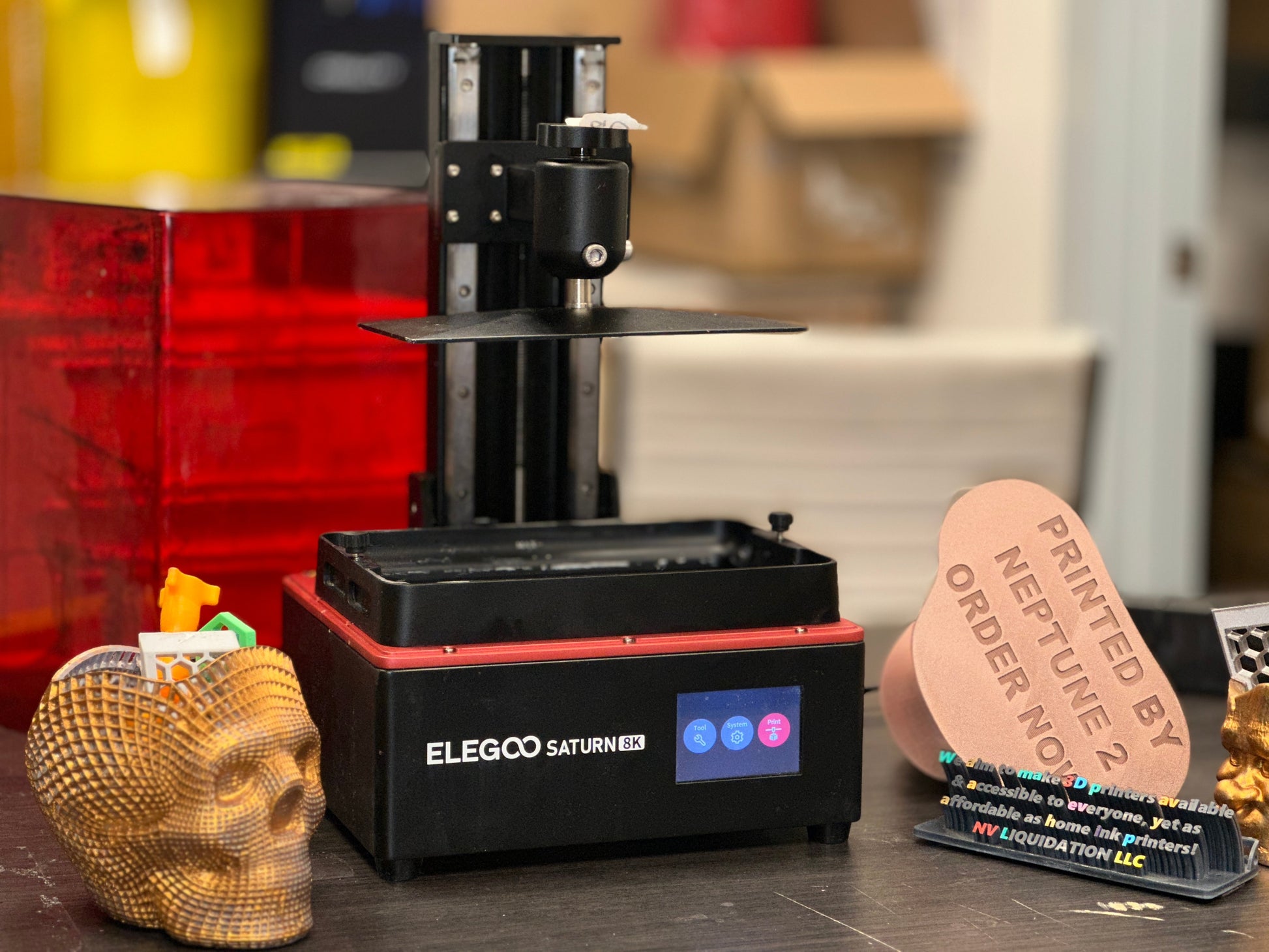 Elegoo Saturn Series 1/2 (S) 8K - Flagship 4K Resolution Resin Printer Chitu Boards Beats Anycubic MONO X - NV LIQUIDATION LLC