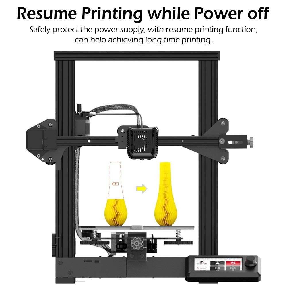 Voxelab Aquila 3D Printer - Upgraded 32-bit Silence main board of Ender 3 - Print Your Own Craftwork (Pre-Owned) - GreatDealsNV.com