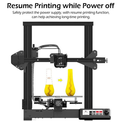 Voxelab Aquila 3D Printer - Upgraded 32-bit Silence main board of Ender 3 - Print Your Own Craftwork (Pre-Owned) - GreatDealsNV.com